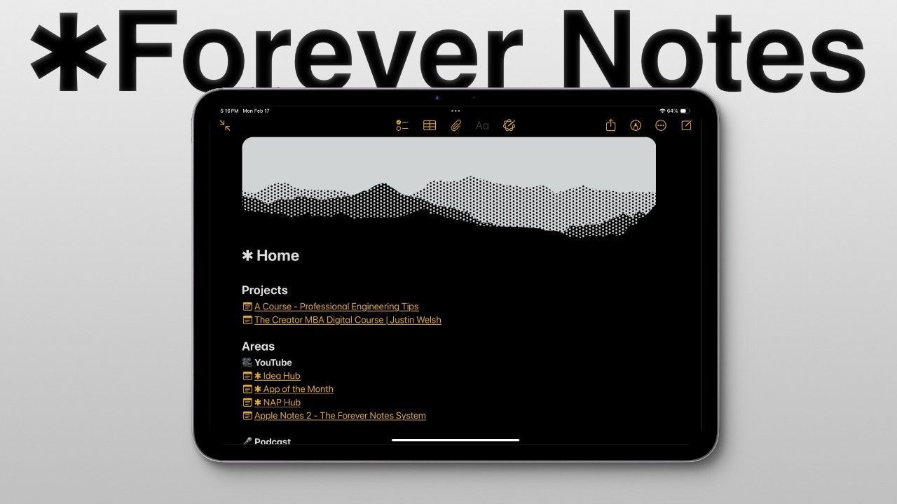 Revolutionizing Note-Taking: The Forever Notes System for Apple Notes ...