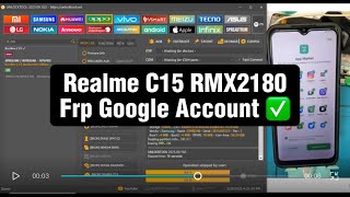 Realme C15 RMX2180 Frp Google Account bypass with UnlockTool