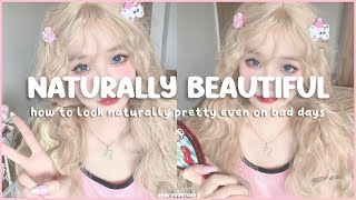 how to look naturally beautiful even on bad days 💌🧷 beauty tips for girls