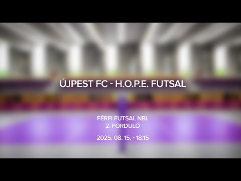 Újpest FC - H.O.P.E. Futsal, Férfi Futsal NBI., 2. forduló