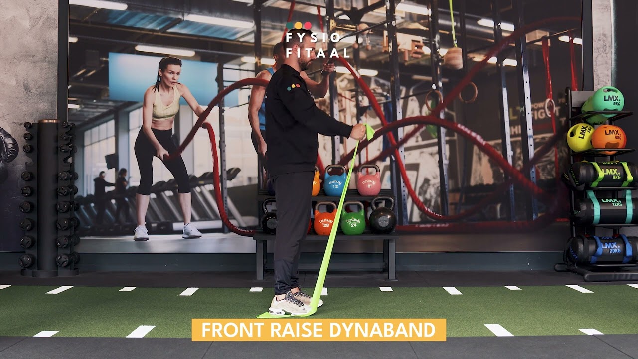 Video thumbnail: Front raise dynaband - instructional video