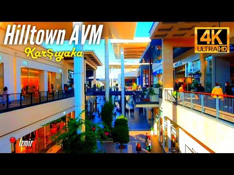 Izmir Karşıyaka Hilltown AVM Tanıtım Filmi 4K | Passeio a pé no Izmir Hilltown Shopping Center