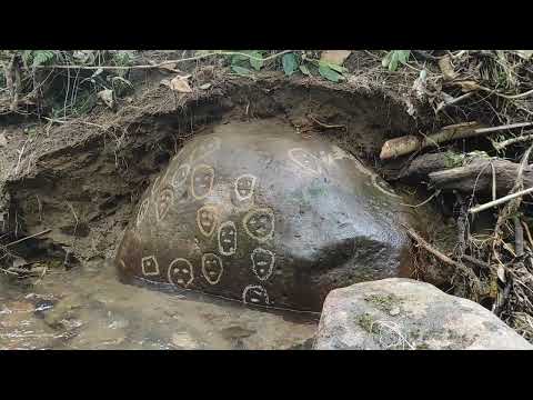 Petroglifo de rostros 2/2. Pedro Vicente Maldonado - Pichincha - Ecuador 🇪🇨