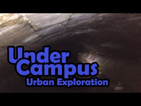 Storm Drain Exploration Under Indiana University in Bloomington Indiana.