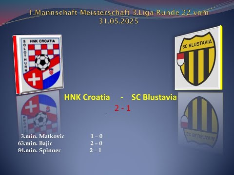 1.Mannschaft Meisterschaft 3.Liga HNK Croatia - SC Blustavia