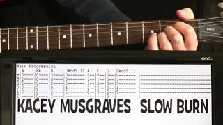 Kacey Musgraves Slow Burn Guitar Chords Lesson & Tab Tutorial