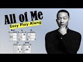 All Of Me John Legend EASY Guitar Lyric Play ALong