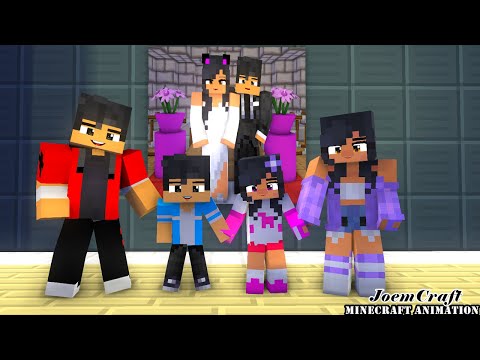 APHMAU AND AARON FAMILY | GANGNAM STYLE |  Minecraft Animation