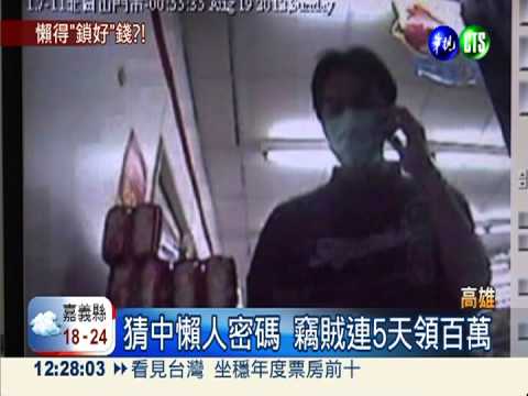 懶人密碼太好猜 富商被盜百萬