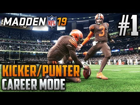 Madden 19 Career Mode | Kicker & Punter Career | EP1 | THE KICK IS UP...