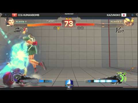 Double Elimination - Top 8 Losers - Kazunoko (Yun) Vs. CCG HumanBomb (Sakura)