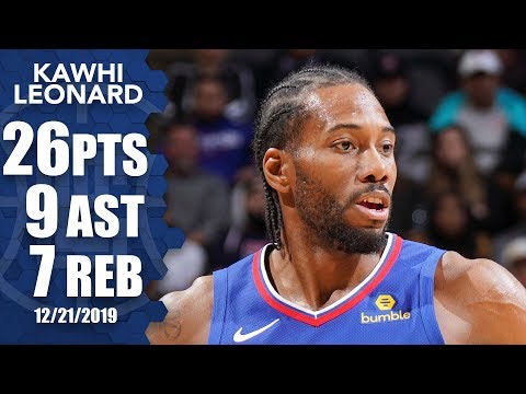 Kawhi Leonard scores 26 for LA Clippers vs. San Antonio Spurs | 2019-20 NBA Highlights