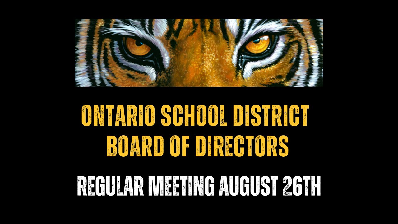 August 26th 2024 School Board Meeting