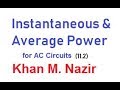 instantaneous and average power example 11.1 11.2 11.3 11.4 practice 11.2 ena 11.2 eng