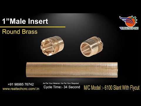 1" Male Insert | RealTech CNC Machine VD - 411