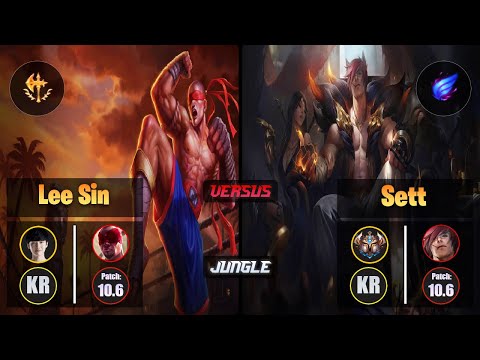 Peanut LEE SIN (Jungle) [Conqueror] VS SETT - Challenger KR Patch 10.6