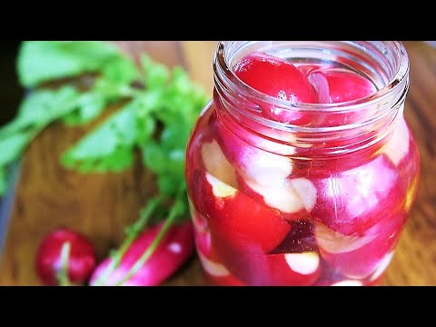 QUICK Pickled Radish Recipe｜Pickling vegetables with homemade sweet vinegar｜Vegitarian/Vegan