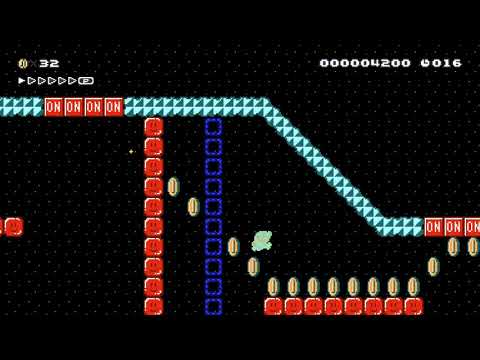★simpleONOFF star run!20sec★ by くするど - Super Mario Maker 2 - No Commentary 1bz
