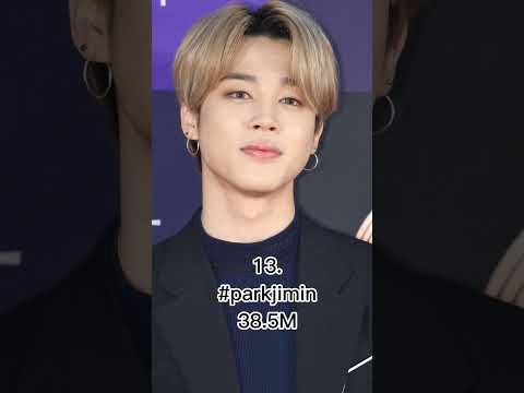 K POP most viewed hashtags on Instagram 👑 #bts #btsarmy #jimin #army #kpop