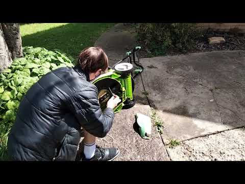 Scavenging Parts from a Gardenline 36v Cordless Lawnmower