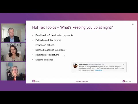 AICPA Town Hall Series - Apr 8 Edition