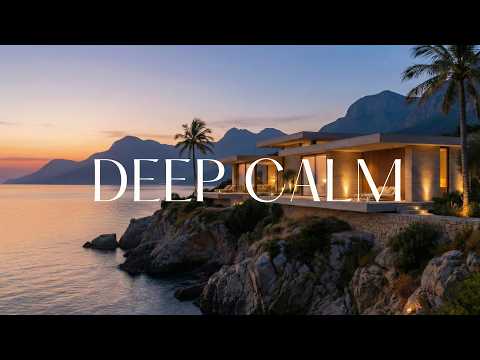 Luxury Cliffside Villa Ambience | Calm Background Music for Relaxation, Focus & Work