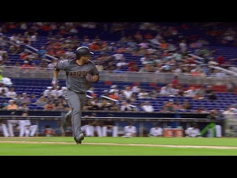 ARI@MIA: Castillo's hit ends Conley's no-hit streak