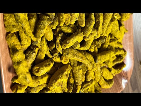 Pec yellow dried turmeric finger, 50 kg, packaging: packet