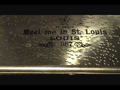 "MEET ME IN ST. LOUIS, LOUIS" 1904 Played On MIRA 18 1/2 inch Concert Grand Console Music Box