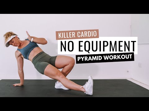 30 Minute Pyramid HIIT Workout | Killer Cardio Workout With No Equipment
