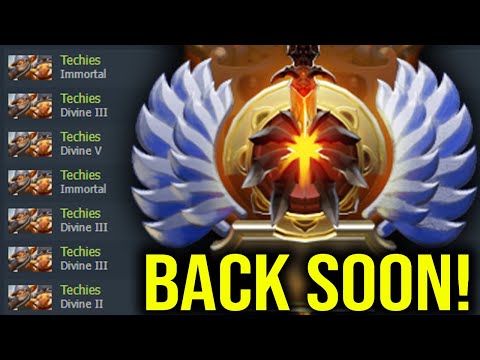 ONE HERO "Only Techies" Strategy!! I will be back to Immortal Rank Soon!