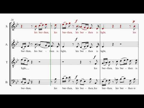 Handel's Messiah Part 21 - His Yoke is easy  - Soprano practice part