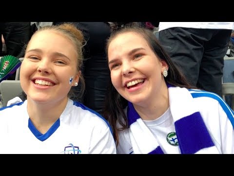 "Kannustus on ollut äärimmäisen kovaa" - Milla ja Nea hurrasivat Suomelle fanikatsomon ytimessä