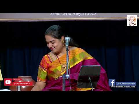 Vid.Vidya Kalyanaraman presented a Kriti of Dr Rukmini Ramani on Goddess Karpagambal in Keeravani