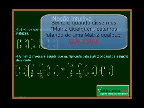 Matemática - Matriz Inversa (Primeira Parte)