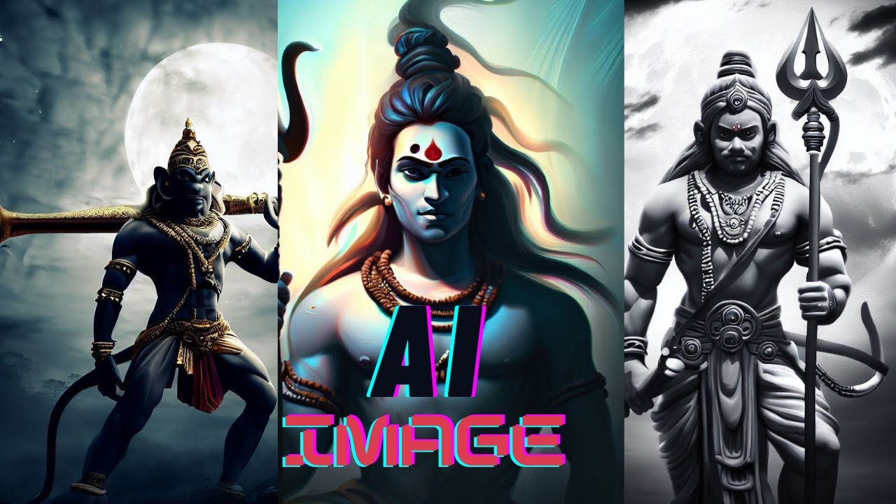 I Asked AI to make images of HINDU GODS