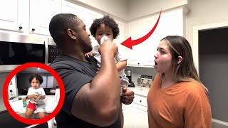 Hilarious Prank On Wife: Our Little One Sips An Energy Drink | Ken & Sam