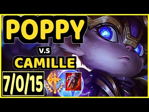 FINN (POPPY) vs CAMILLE - 7/0/15 KDA TOP CHALLENGER GAMEPLAY - EUW