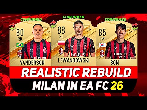 🏆MILAN REALISTIC REBUILD IN EA FC 26 CAREER MODE! ft. VANDERSON, LEWANDOWSKI, SON...etc