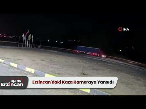 Erzincan'daki Kaza Kameraya Yansıdı