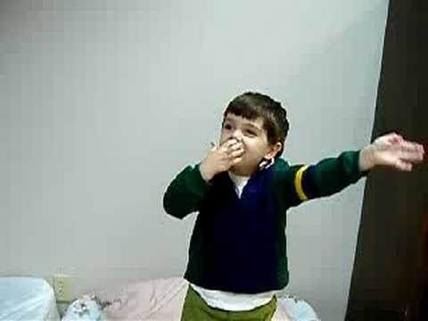 Ariel and Matan wishing uncle Moshe Shana Tova