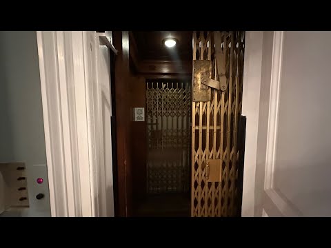 AMAZING HISTORIC GATED Otis Traction Elevator - Winterthur Museum Gift Shop - Winterthur, DE
