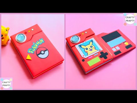 How to make Pokémon Notebook /DIY Pokédex Notebook / Pokémon Back to school supplies