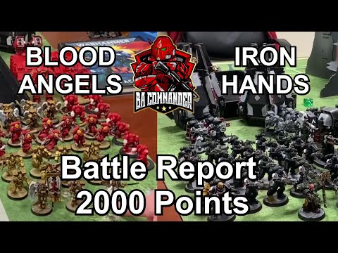 Blood Angels vs Iron Hands (2k Points) - 9th Edition Battle Report