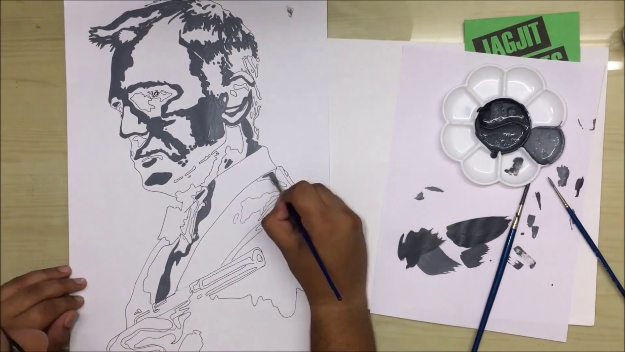In-depth Photoshop Painting Tutorial - Daniel Craig as James Bond - video 2