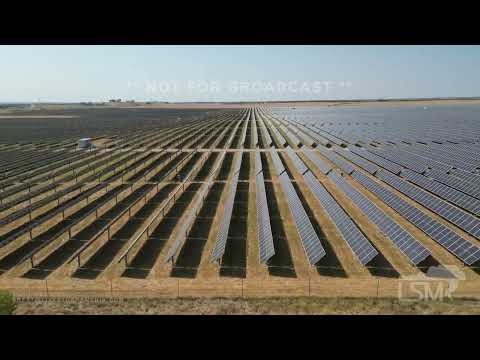 09-02-2023 Cooke county - Texas solar farm - drone - stock footage