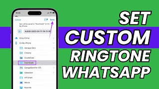 How to Set Custom Ringtone on WhatsApp iPhone | 2023