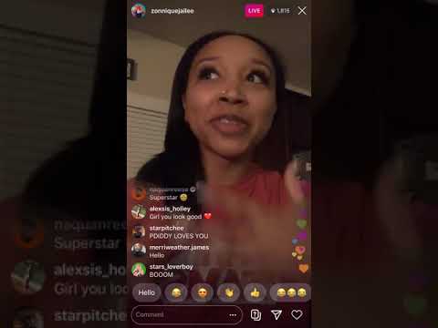 Zonnique on Instagram Live talking about her blue eyes giving her headaches March 12, 2020 Part 1