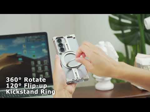 Galaxy Z Fold 6 5 Magnetic Phone Cover w/ Magsafe Kickstand Slim Shockproof Magnet Phone Case Cover