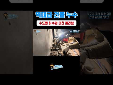 역대급 건물 누수｜#누수탐지 #청년설비 #믿음직한 #누수업체  #누수해결사 #서울 #수도권 #업체선정 #누수공사 #누수 #설비
